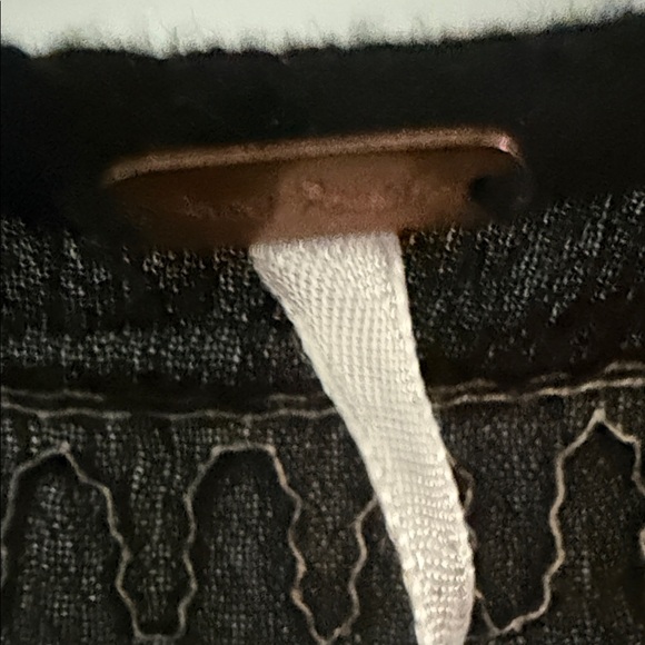 Free People Black Tunic with Gold Floral Embroidery - Picture 2 of 8